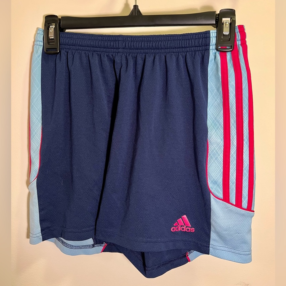 Adidas Blue athletic shorts